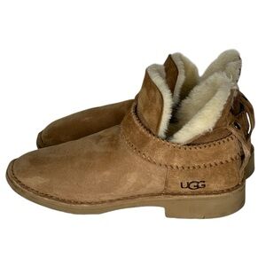 UGG Chestnut Ankle Booties with Shearling Lining
